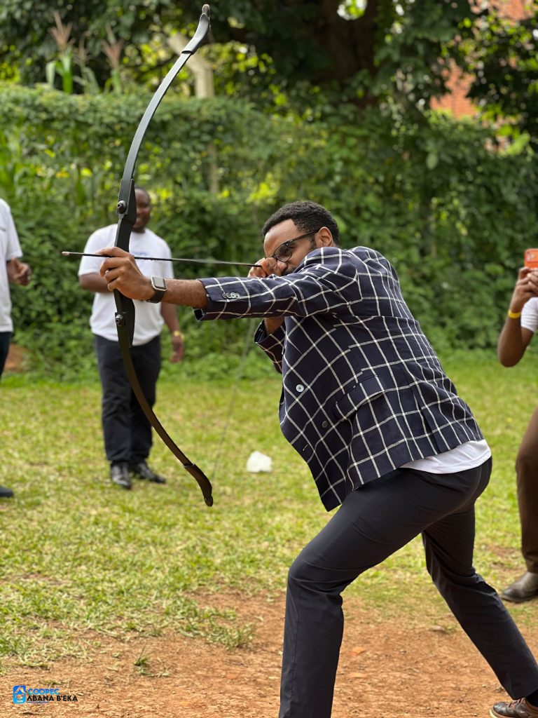 COOPEC ABK AG 2026, Josuel Musambaghani enjoying archery 